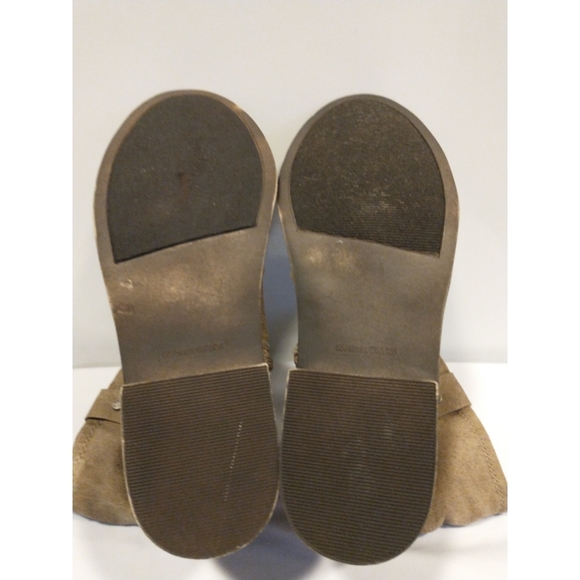 Sugar Indeed Boots Western Mid Calf Buckle Tan Brown Size 8 - Picture 5 of 6